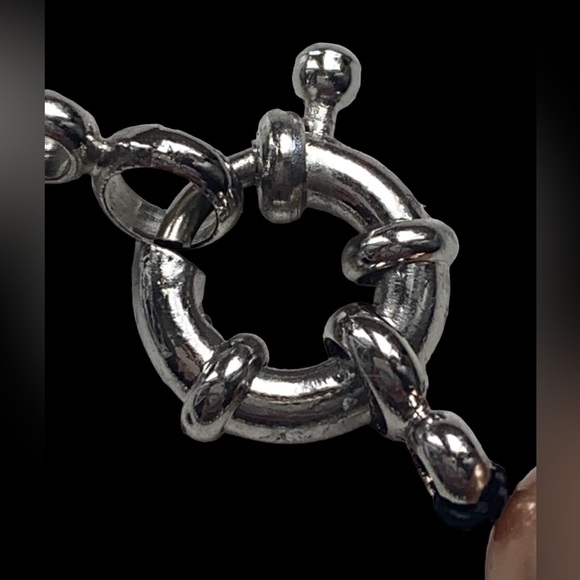 Faux Tahitian Pearl Necklace Gorgeous Colors Woman’s Jewelry - Picture 9 of 10